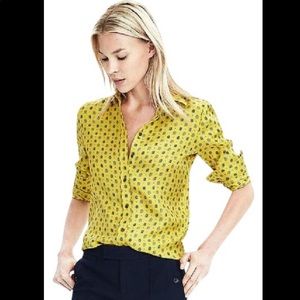 Banana Republic Dillon-Fit Long-Sleeve Silk Shirt